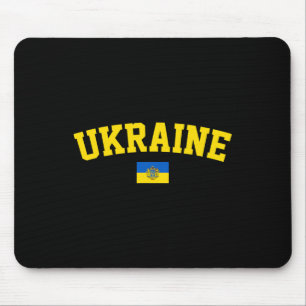 Dreizack-Symbol der ukrainischen Flagge Ukrainisch Mousepad