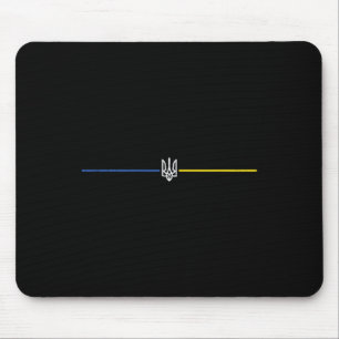 Dreizack Ukraine Linien Ukrainisches Heraldik-Wapp Mousepad