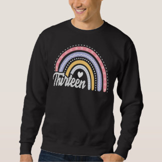Dreizehn 13 Jahre alt 13. Geburtstag Mädchen Niedl Sweatshirt