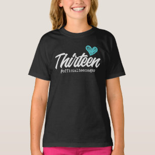 Dreizehn Offizielle Teenager Herz Niedlich 13. T-Shirt