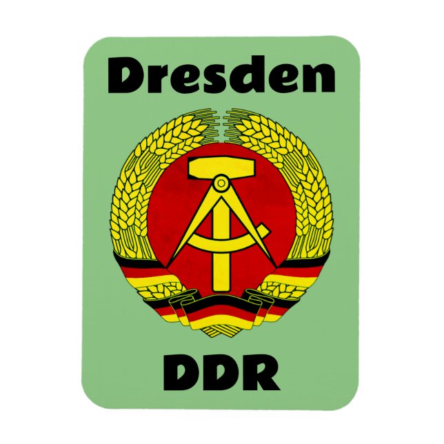 Dresden, DDR, Dresden, Deutschland - Ossi Magnet (Vertikal)