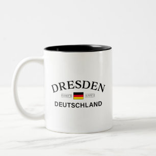 Dresden Deutschland Koordinaten Deutsch Zweifarbige Tasse