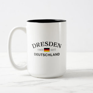 Dresden Deutschland Koordinaten Deutsch Zweifarbige Tasse