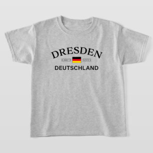 Dresden Deutschland Koordinaten Deutsche Kinder T-Shirt