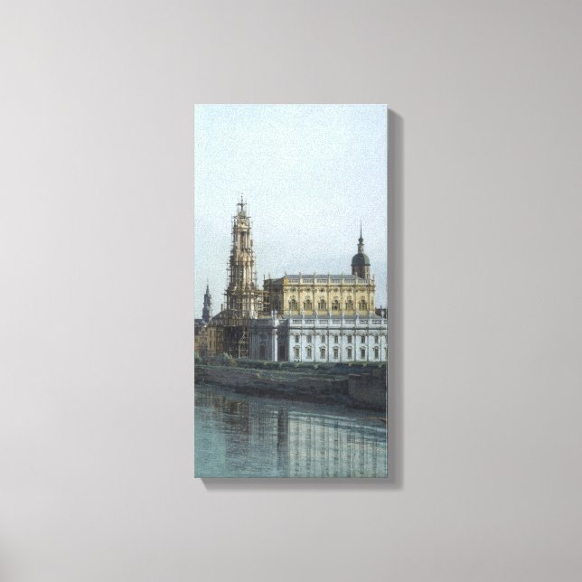 Dresden Elbufer Vedute – Canaletto – Bellotto Leinwanddruck (Vorderseite)