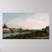 Dresden Elbufer Vedute - Canaletto - Bellotto