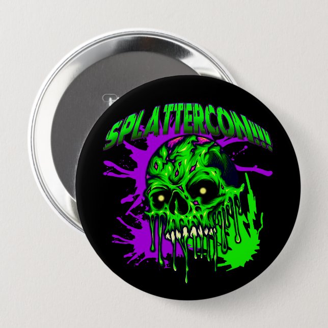 Dresden Fans SplatterCon Button (Vorne & Hinten)