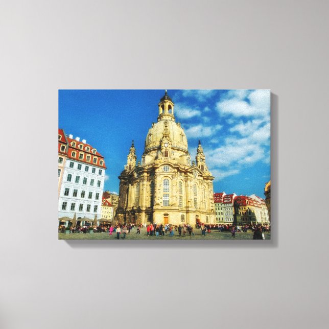 Dresden Frauenkirche Leinwanddruck (Vorderseite)