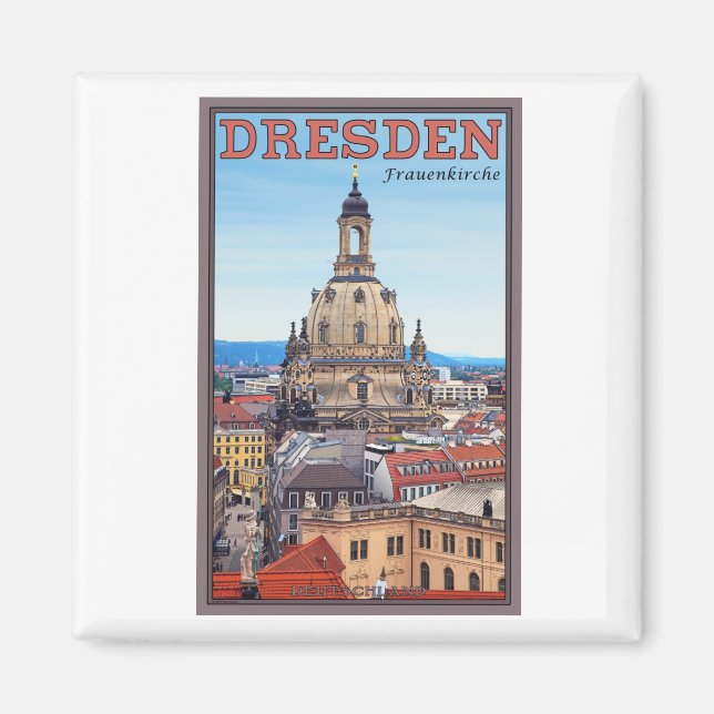 Dresden - Frauenkirche Magnet (Vorne)
