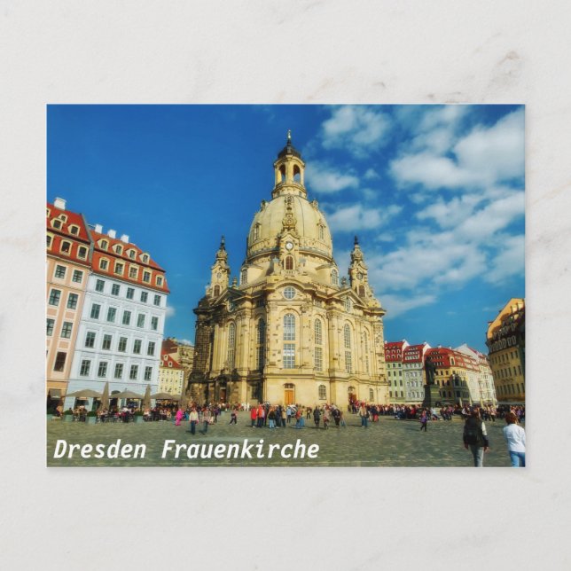Dresden Frauenkirche Postkarte (Vorderseite)