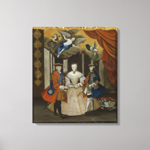 Dresden-FriedensAllegorie, 1745 Leinwanddruck