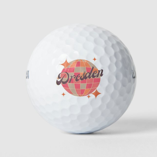 Dresden Germany Retro Golf Club Golfball (Vorderseite)