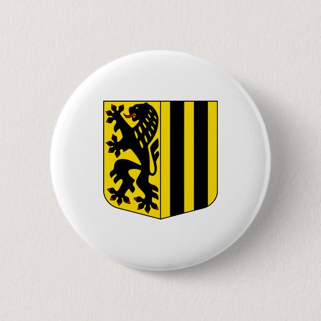 Dresden-Mantel bewaffnet offizielles Symbol Button (Vorderseite)