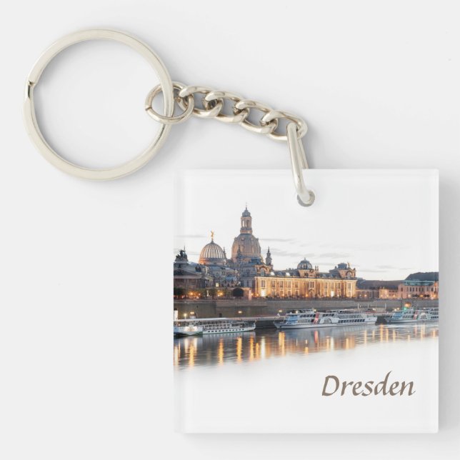 Dresden nachts schlüsselanhänger (Vorderseite)