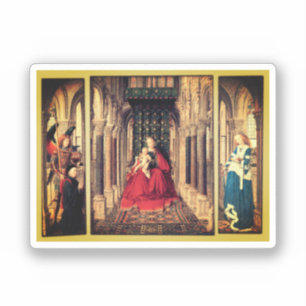 Dresden Triptych (von Jan van Eyck, 1437) Aufkleber