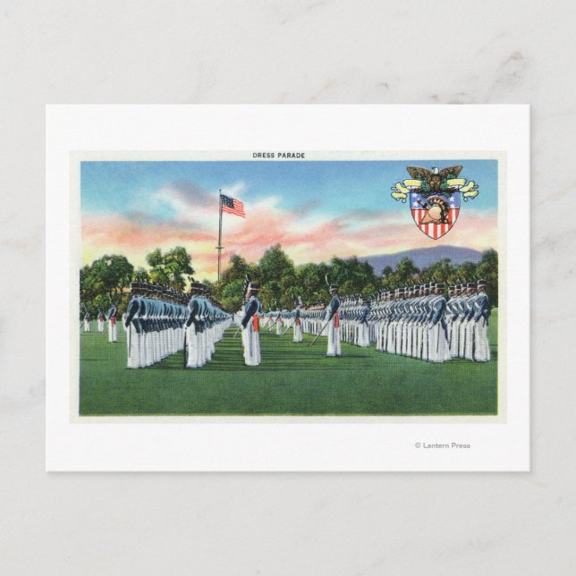 Dresdparade der Militärakademie # 2 Postkarte (Vorderseite)