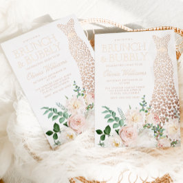 Dress & Blume Brunch & Bubbly Brautparty Folieneinladung