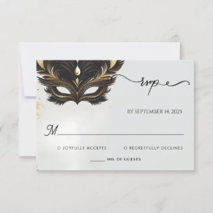Dress Code Prom Kostümmasquerade Ball Hochzeit RSVP Karte