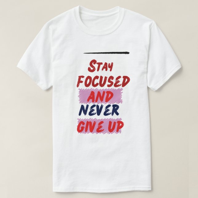 "Dress for Success: Der Motivierend T - Shirt (Design vorne)