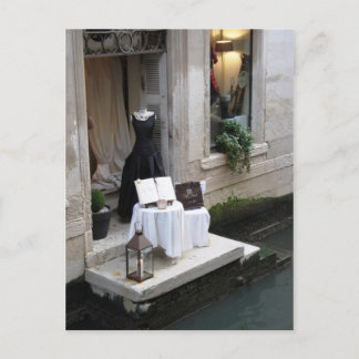 Dress Shop auf dem Kanal in Venedig Postkarte