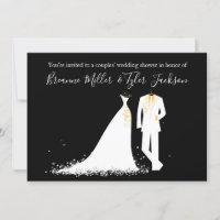 Dress & Tux - Invitation Wedding shower des couple