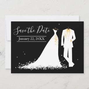 Dress & Tux - Save the Date mit Foto Einladung