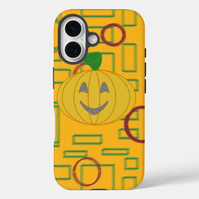 Dress Up Pumpkin iPhone 16 Hülle (Rückseite)