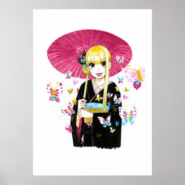 Dress-Up Yuka-chan by Akiko Higashimura  Poster (Vorne)