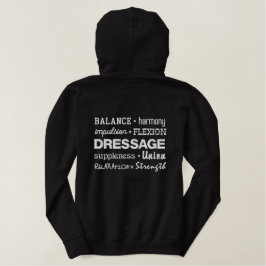 Dressage Begriffe Reittiere Bestickter Hoodie