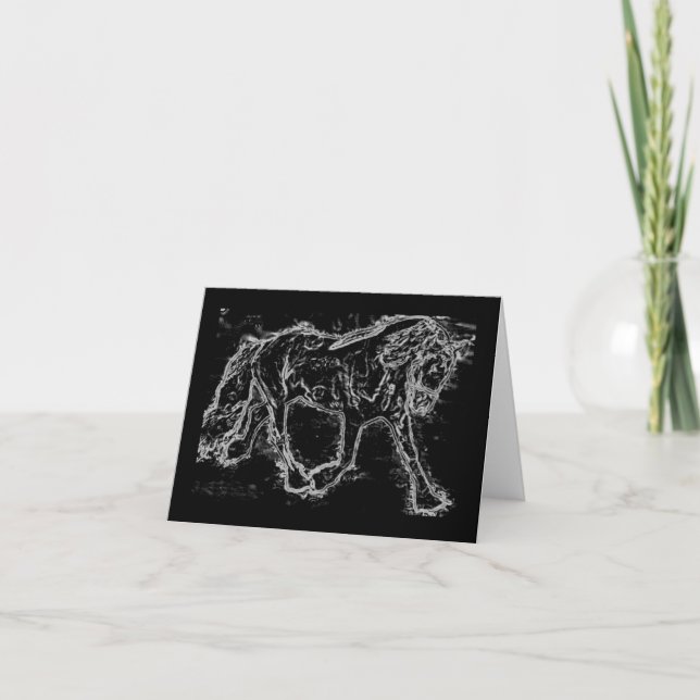 Dressage Cheval Cartes pour notes (Devant)