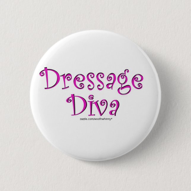 Dressage Diva Button (Vorderseite)