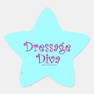 Dressage Diva Stern-Aufkleber