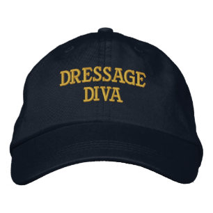 DRESSAGE DIVA-Verstellkappe Bestickte Baseballkappe