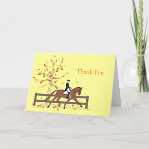 Dressage Fall Ride Custom Card Feiertagskarte