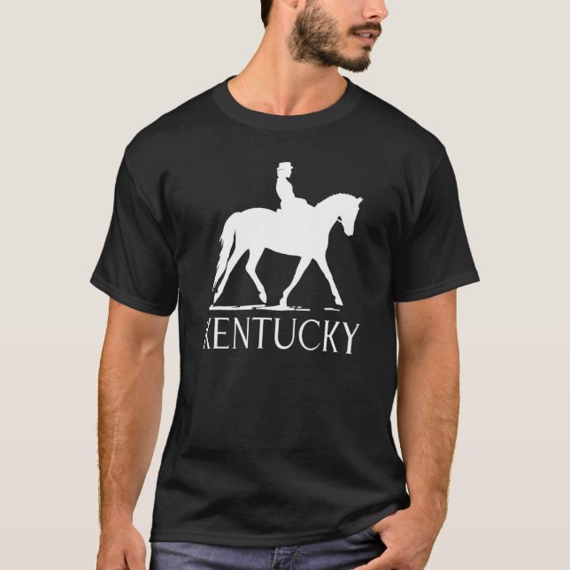 Dressage Horse and Rider Kentucky T-Shirt (Vorderseite)