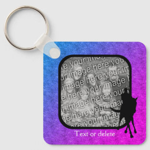 Dressage Horse Photo Template Personalized Schlüsselanhänger