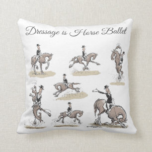 Dressage ist Pferdeballett-Wurfs-Kissen Kissen