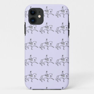 Dressage-Pferd u. Reiter-Linie Kunst Case-Mate iPhone Hülle