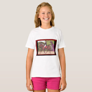 Dressage Pferde Englisch Art Reithemd T-Shirt