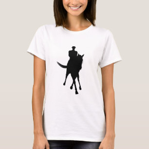 Dressage Pferde Silhouette Halbpass T-Shirt