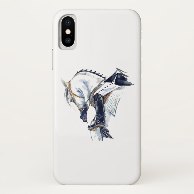 Dressage-Pferdeliebhaber-Telefon-Kasten Case-Mate iPhone Hülle (Rückseite)