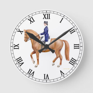 Dressage Pferderennbahn Runde Wanduhr
