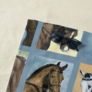 Dressage Pferdes Strandtuch