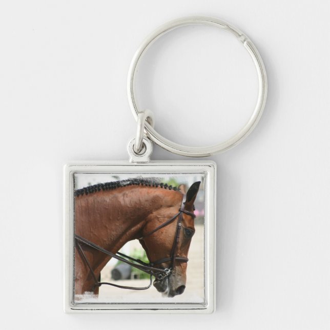 Dressage-PferdeSchlüsselanhänger Schlüsselanhänger (Vorne)