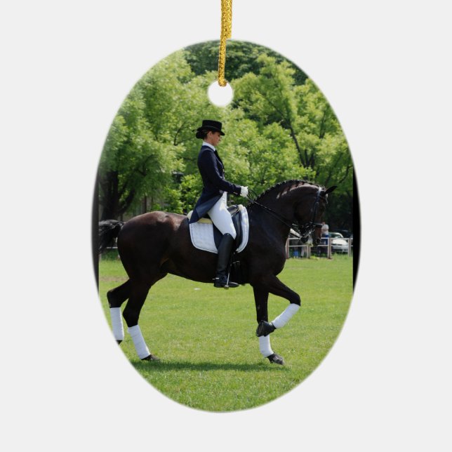 Dressage-Pferdeverzierung Keramikornament (Vorne)