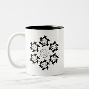 Dressage-Pirouetten Zweifarbige Tasse