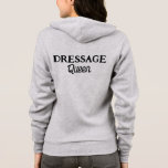 Dressage Queen Niedlich Retro Script Reittier Hoodie<br><div class="desc">Dressur Queen Niedlich White Retro Script Reithoodie für Pferdefreunde,  ideal für Pferdefreunde,  die sich in der Pferdestall aufhalten oder einfach nur für den Alltag.</div>