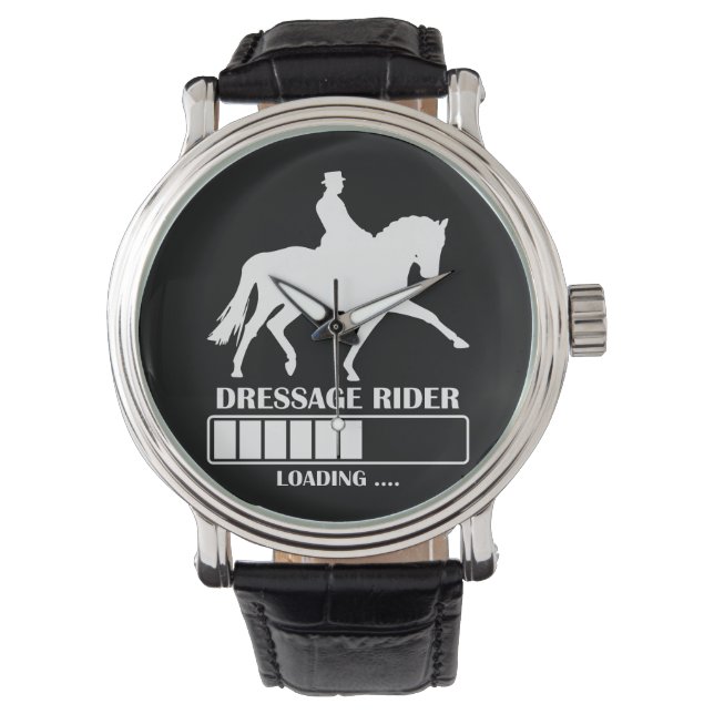 Dressage rider is loaded Gift for training show Armbanduhr (Vorderseite)