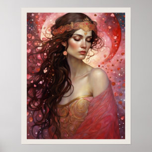 Dressed for Liebe Valentine's Day Art Print Poster