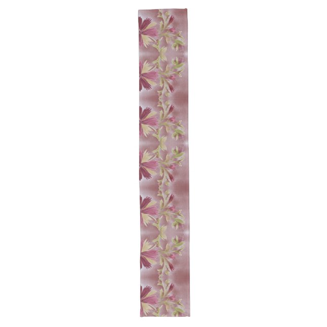 Dresser Scarf in Burgund mit grünem Olivenöl Großer Tischläufer (Vorderseite)